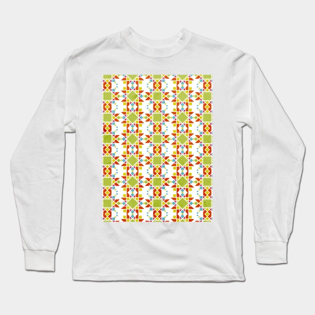 Geometric Lines Native Pattern Long Sleeve T-Shirt by Tobe_Fonseca